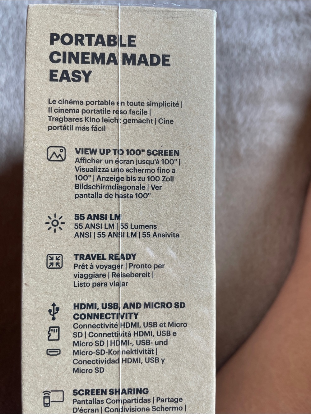 Kodak Luma 150 Portable Projector Kit - Brown - Picture 2 of 13